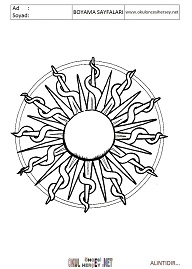 Mandala boyama sayfaları